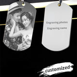 Personalized Photo Pendant Necklace for Couples