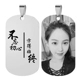 Personalized Photo Pendant Necklace for Couples
