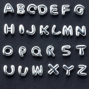 925 Silver Initial Letter Name Necklace Choker A-Z