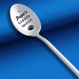 Personalized Carved Stainless Steel Spoon - Family Coffee Spoon