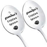 Personalized Carved Stainless Steel Spoon - Family Coffee Spoon