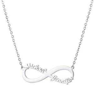 Custom Eternal Infinity Name Necklace with 2 Names