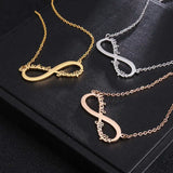 Custom Eternal Infinity Name Necklace with 2 Names