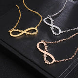 Custom Eternal Infinity Name Necklace with 2 Names