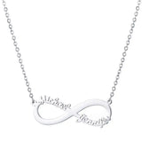 Custom Eternal Infinity Name Necklace with 2 Names