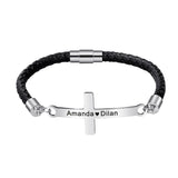 Custom Carved Name Bracelet Personalized Gift for Valentine's Day