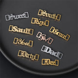 Personalized Name Steel Shoe Buckle Nameplate Accessorie Gift Jewelry