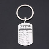 Personalized Stainless Steel Keychain Retirement Gift