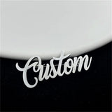 Personalized Name Nameplate Lapel Brooch Stainless Steel Charm Jewelry