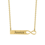 Personalized Infinity Pendant Name Eternity Love Necklace