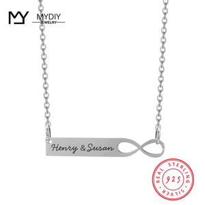 Personalized Infinity Pendant Name Eternity Love Necklace