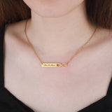 Personalized Infinity Pendant Name Eternity Love Necklace