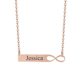 Personalized Infinity Pendant Name Eternity Love Necklace