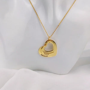 Custom Stainless Steel Women Necklaces Love Heart Pendant
