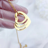Custom Stainless Steel Women Necklaces Love Heart Pendant