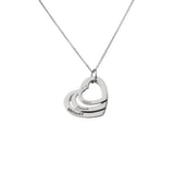 Custom Stainless Steel Women Necklaces Love Heart Pendant