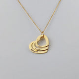 Custom Stainless Steel Women Necklaces Love Heart Pendant