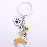 Maltese Dog Pet Memorial Keychain Enamel Keyring Bag Jewelry