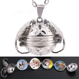 Photo Frame Memory Locket Pendant Necklace Gold Rose Flower Jewelry