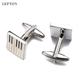 Musical Piano Keys Cufflinks for Men