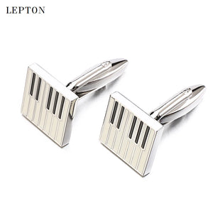 Musical Piano Keys Cufflinks for Men