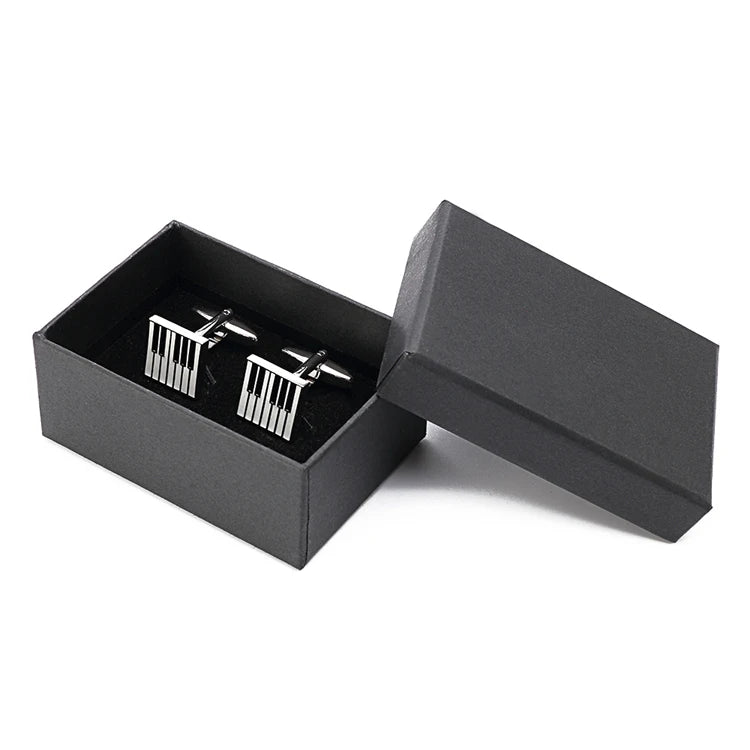 Musical Piano Keys Cufflinks for Men