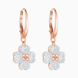 Rose Flower Crystal Earrings Romantic Gift