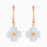 Rose Flower Crystal Earrings Romantic Gift