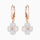 Rose Flower Crystal Earrings Romantic Gift