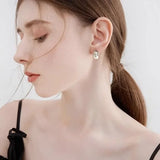 Vintage Twist Stud Earrings Geometric Metal Girls Gift