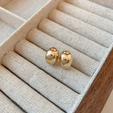 Vintage Twist Stud Earrings Geometric Metal Girls Gift