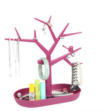 Plastic Tree Stand Necklace Organizer Jewelry Earings Holder Display