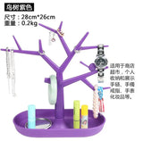 Plastic Tree Stand Necklace Organizer Jewelry Earings Holder Display