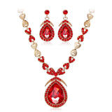 Diamonds Crystal Bridal Necklace Set Jewelry