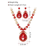 Diamonds Crystal Bridal Necklace Set Jewelry