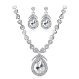 Diamonds Crystal Bridal Necklace Set Jewelry