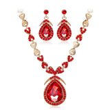 Diamonds Crystal Bridal Necklace Set Jewelry