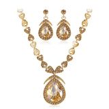 Diamonds Crystal Bridal Necklace Set Jewelry