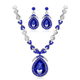 Diamonds Crystal Bridal Necklace Set Jewelry