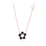 Plum Blossom Titanium Steel Pendant Necklace for Women