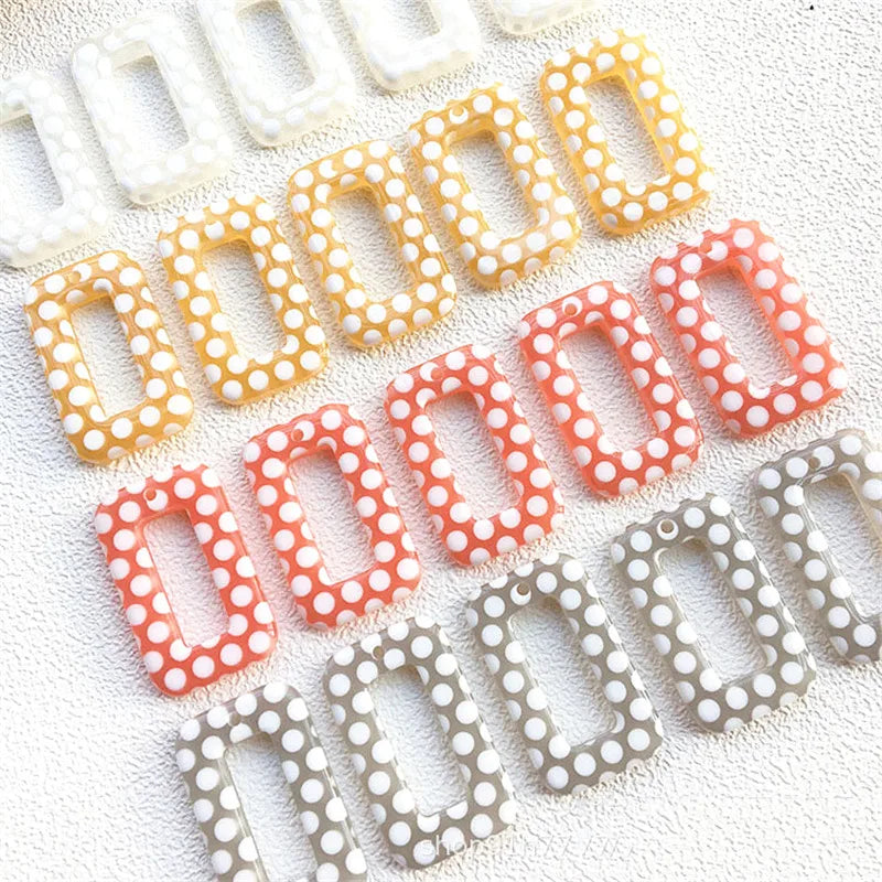 Rectangle Charms 40pcs 18*30mm for Garment Accessory Beading