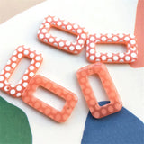 Rectangle Charms 40pcs 18*30mm for Garment Accessory Beading