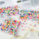 Polymer Clay Acrylic Loose Beads Kit Box for Kids Jewelry Making
