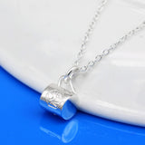 925 Silver Cup Pendant Choker Necklace for Women