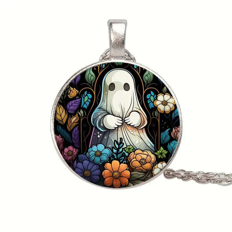 Ghost Crystal Pendant Halloween Gift Christmas Halloween