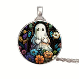 Ghost Crystal Pendant Halloween Gift Christmas Halloween