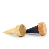 Wood Jewelry Ring Display Holder Triangle Cone Jewellery Storage Gift Stand