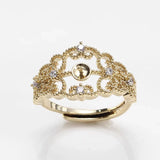 Adjustable Ring Base Mountings for Pearls Stones