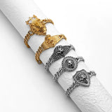 Steel Lion Bracelet Bangle for Women Men