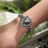 Steel Lion Bracelet Bangle for Women Men